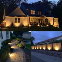 Volisun Outdoor Uplight Landscape Spotlight With Transformer Low Voltage Landscape Lighting With Stakes 8Pack Outdoor Uplights