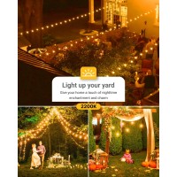 Sunco Lighting 30 Pack Led S14 Non-Dimmable Shatterproof & Waterproof Outdoor Vintage Backyard Patio Bright String Light Accessories Bulb, 100 Lumens, 2200K Amber Glow & Wattage 1W, Ac120V - Etl & Fcc