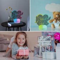 Pwwj Stitch Night Light 3D Acrylic Led 16 Color Changing Touch With Remote Control Stitch Lamp Stitch And Angel Stuff For Girls