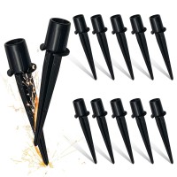 10 Pack Metal Replacement Stakes For Solar Lights Outdoor 078 X 535 Solar Pathway Lights Spike Replacer Outdoor Ground S