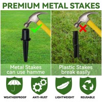 10 Pack Metal Replacement Stakes For Solar Lights Outdoor 078 X 535 Solar Pathway Lights Spike Replacer Outdoor Ground S