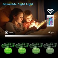 Shwkmoppe Car Night Light Gifts For Kids 3D Cybertruck Lamp Kids Bedside Lamp 16 Color Change Decor Lamp With Remote Smart Tou