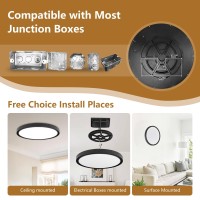 2Pk 158 Inch Led Flush Mount Ceiling Light 32W 3480Lm 3000K4000K6000K Cct Selectable Ultraslim Led Ceiling Light Fixture