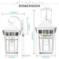 Darkaway Large Outdoor Wall Lights For House 18Inch Exterior Lighting Fixtures Wall Mount Outdoor Porch Lights Waterproof White