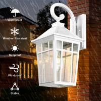 Darkaway Large Outdoor Wall Lights For House 18Inch Exterior Lighting Fixtures Wall Mount Outdoor Porch Lights Waterproof White