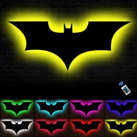 Aarmy Bat Neon Sign Bat Neon Signs Bat Wall Lights Lamp Bedroom Decor Led Superhero Gifts For Kids Men 1575 Inch Classic Comi