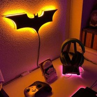 Aarmy Bat Neon Sign Bat Neon Signs Bat Wall Lights Lamp Bedroom Decor Led Superhero Gifts For Kids Men 1575 Inch Classic Comi