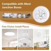 2Pk 158 Inch Led Flush Mount Ceiling Light 32W 3480Lm 3000K4000K6000K Cct Selectable Ultraslim Led Ceiling Light Fixture