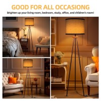 Velxee Tripod Floor Lamp Mid Century Standing Lamp Modern Design Studying Light For Living Room Bedroom Study Room And Offic