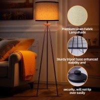 Velxee Tripod Floor Lamp Mid Century Standing Lamp Modern Design Studying Light For Living Room Bedroom Study Room And Offic