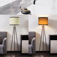 Velxee Tripod Floor Lamp Mid Century Standing Lamp Modern Design Studying Light For Living Room Bedroom Study Room And Offic