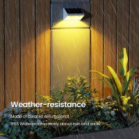 Niorsun Solar Fence Lights 12Pack Solar Deck Lights Warm White Cool White Color Solar Fence Lights Outdoor Waterproof Led Ip65