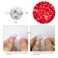 Aogist 100Pcs Balloon Lightslong Standby Time Waterproof Twinkle Mini Lightbattery Poweredround Led Ball Lamp For Latex Ballo