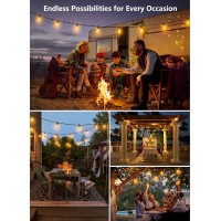 Brightown Outdoor String Lights 35Ft Patio Lights With 101 Shatterproof Edison Bulbs Waterproof Hanging Lights Outside For Bac