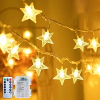 17ft Battery Star String Lights with Remote Decorate a Lovely Life The Battery Operated Star Fairy String lights are 17 feet long with 50 bright LED bulbs The thin wiring and cute starshaped bulbs will add a cheerful and romantic touch to your indoor and 