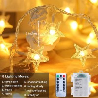 17ft Battery Star String Lights with Remote Decorate a Lovely Life The Battery Operated Star Fairy String lights are 17 feet long with 50 bright LED bulbs The thin wiring and cute starshaped bulbs will add a cheerful and romantic touch to your indoor and 