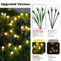 Inkhut Solar Lights For Outside Upgrated Solar Garden Lights With Leaves 2 Pack Outdoor Solar Lights For Yardgarden Ip65 Wat