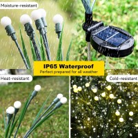 Solar Garden Lights 84 Firefly Solar Outdoor Lights With Leaves All Season Solar Lights Outdoor Waterproof Flexibly Sway By