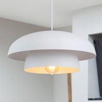 Lingkai 157 White Modern Pendant Light Fixtures Kitchen Lighting Fixtures Ceiling Hanging Light Fixtures Farmhouse Large Pe