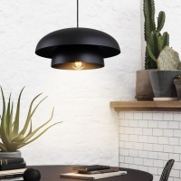 Lingkai 157 Black Modern Pendant Light Fixtures Kitchen Lighting Fixtures Ceiling Hanging Light Fixtures Farmhouse Large Pe