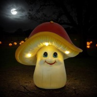 Mushroom Decor Garden Statues With Solar Light Outdoor Decor With Mushroom Hat Mushroom Fairy Light For Yard Ornament Fall De