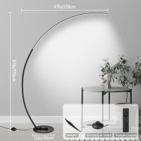 Chiclux Arc Floor Lamp Dimmable Led Floor Lamp With 3 Color Temperatures Ultra Bright Modern Standing Tall Lamp With Remote R