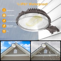 Led Barn Light Outdoor, 90W 15300Lm Dusk To Dawn Outdoor Light With Photocell, 5000K Daylight, Ip67 Waterproof, Ac110-277V, Outdoor Security Lighting, Street Light For Farmhouse/Garage (1 Pack)