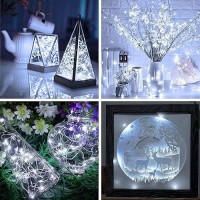 6 Pack Fairy Lights Battery Operated 7Ft 20 Led Mini String Lights Twinkle Lights Silver Wire Firefly Starry Lights For Mason Ja