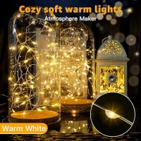 6 Pack Fairy Lights Battery Operated 7Ft 20 Led Mini String Lights Twinkle Lights Silver Wire Firefly Starry Lights For Mason Ja