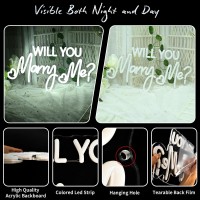 Will You Marry Me Neon Sign Cool White Marry Me Light Up Letters Sign For Proposal Wedding Party Decorations Will You Marry Me