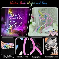 Fantasy Horse Neon Sign For Girls Bedroom 15X 126 Rainbow Neon Light Up Sign Adjustable Brightness Colorful Led Lamp Sign