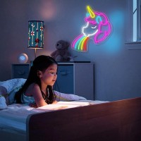 Fantasy Horse Neon Sign For Girls Bedroom 15X 126 Rainbow Neon Light Up Sign Adjustable Brightness Colorful Led Lamp Sign