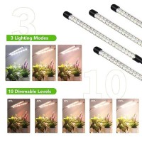 Plant Lights For Indoor Growing Growstar Full Spectrum 4 Heads Clip Grow Lamps With 10 Feet Cables For Seeding Blooming And Fru