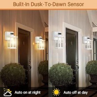 Outdoor Porch Lights With Gfci Outlet Dusk To Dawn Motion Sensor Lights With Outlet 3 Lighting Modes Exterior Wall Lantern Outs