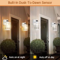 Outdoor Porch Light With Gfci Outlet Dusk To Dawn Motion Sensor Lights Fixtures 3 Lighting Modes Exterior Wall Lantern Outs