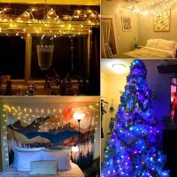 Minetom Globe String Lights Plug In 33 Ft 100 Led Usb Crystal Globe Fairy Lights With Remote And Timer Waterproof For Bedroom