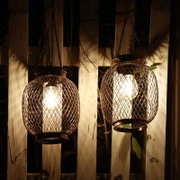 Solar Lanterns Outdoor Waterproof Collasis Vintage Hanging Solar Lights Outdoor Ip65 Waterproof Decorative Lanterns Lighting For