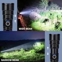 Sigoobal Flashlights High Lumens 990 000 Lumens Rechargeable Super Bright Flashlight With 5 Modes 12H Running Time Powerful F