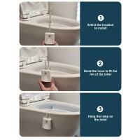 Toilet Light, 2024 Upgraded Toilet Lights Inside Toilet Rechargeable Projectable Motion Activated Toilet Seat Light Sensor Led Washroom Night Light 12 Colors Waterproof Gadgets For Men Women (1 Pcs)