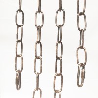 Cufeal 6Ft Aged Bronze Finish Lighting Chain Industrial Style Deco Chain 3Mm