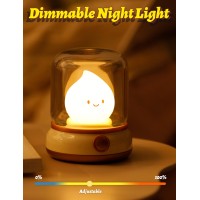 Bandiancy Ghost Campfire Night Light For Adult Cute Flameless Kerosene Lamp Rechargeable Portables Camping Light Halloween Ch