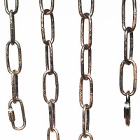 Cufeal 6Ft Aged Bronze Finish Lighting Chain Industrial Style Deco Chain 4Mm