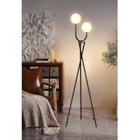 Lightdot 60In Dimmable Brightness Adjustable White Floor Lamp Mid Century Standing Lamps With 3 Globe Soft Warm White Eye Car