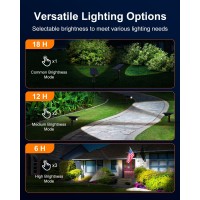 6 Pack Solar Power Spot Lights Outdoor Waterproof Led Dusk To Dawn Landscape Spotlight Lamp For Outside Yard Tree Flag Plants