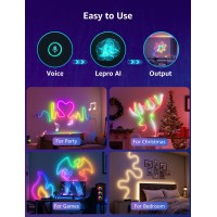 Lepro N1 Ai Smart Rgb Rope Lights Llm Ai Generated Lighting Lightbeats Music Sync Color Segment Diy Voice Control Via App 1