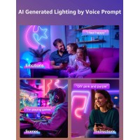 Lepro N1 Ai Smart Rgb Rope Lights Llm Ai Generated Lighting Lightbeats Music Sync Color Segment Diy Voice Control Via App 1