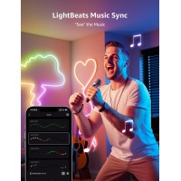 Lepro N1 Ai Smart Rgb Rope Lights Llm Ai Generated Lighting Lightbeats Music Sync Color Segment Diy Voice Control Via App 1