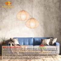 Methedeeco 2Pcs 16Inch Handmade Linen Pendant Light Shades Fabric Lampshade Minimalist Whitebeige Foldable Hanging Lanterns