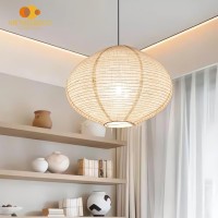 Methedeeco 2Pcs 16Inch Handmade Linen Pendant Light Shades Fabric Lampshade Minimalist Whitebeige Foldable Hanging Lanterns