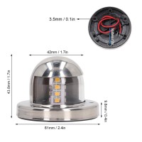 Ftvogue 12V Dc Boat Anchor Lights 135 White Led Navigation Stern Light For Marine Yachts Pontoon